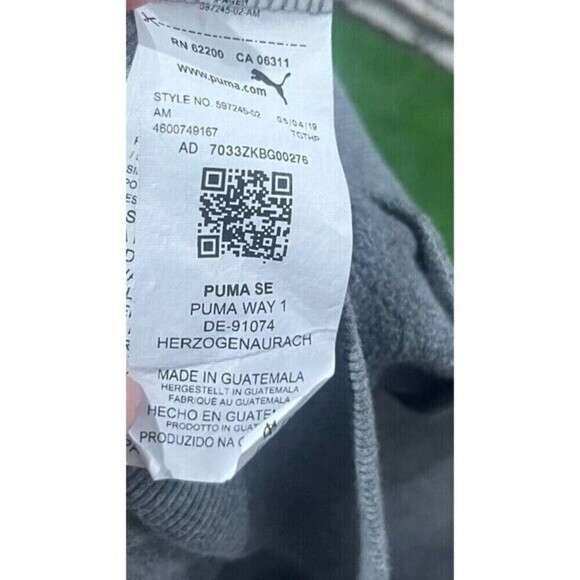 Puma  Women's Gray Hoodie Customized With Patches Size Small - Picture 11 of 13